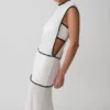 Vestido largo sin mangas transparente Aris – Negro/Blanco Vestido largo sin mangas transparente Aris – Negro/Blanco