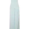 Vestido largo sin tirantes Bex con abertura – Azul pálido Vestido largo sin tirantes Bex con abertura – Azul pálido
