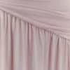 Vestido largo sin tirantes Bex con abertura – Rosa pálido