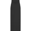 Vestido largo sin tirantes con aberturas Paulina – Negro
