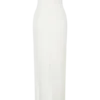Vestido largo sin tirantes con adornos Hilda – Blanco Vestido largo sin tirantes con adornos Hilda – Blanco