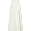 Vestido largo sin tirantes con cinturón Florence – Blanco Vestido largo sin tirantes con cinturón Florence – Blanco