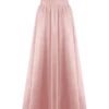 Vestido largo sin tirantes con cinturón Florence – Rosa claro Vestido largo sin tirantes con cinturón Florence – Rosa claro