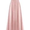 Vestido largo sin tirantes con cinturón Florence – Rosa claro Vestido largo sin tirantes con cinturón Florence – Rosa claro