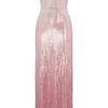 Vestido largo sin tirantes con lentejuelas Miranda – Rosa degradado Vestido largo sin tirantes con lentejuelas Miranda – Rosa degradado