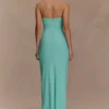 Vestido largo sin tirantes con lentejuelas Winston – Lagoon