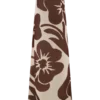 Vestido largo sin tirantes de gasa Amaya – Estampado Deco Fleur marrón Vestido largo sin tirantes de gasa Amaya – Estampado Deco Fleur marrón