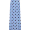 Vestido largo sin tirantes de gasa Amaya – Lunares azules Vestido largo sin tirantes de gasa Amaya – Lunares azules