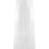 Vestido largo sin tirantes de gasa Bettany – Blanco Vestido largo sin tirantes de gasa Bettany – Blanco