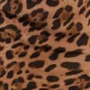 Vestido largo sin tirantes de gasa Breanna – Estampado de leopardo Vestido largo sin tirantes de gasa Breanna – Estampado de leopardo