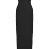 Vestido largo sin tirantes de malla Jianna – Negro Vestido largo sin tirantes de malla Jianna – Negro