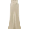 Vestido largo sin tirantes de satén Cedar – Oro rosado Vestido largo sin tirantes de satén Cedar – Oro rosado