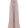 Vestido largo sin tirantes de satén Cedar – Rosa suave Vestido largo sin tirantes de satén Cedar – Rosa suave