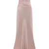 Vestido largo sin tirantes de satén Cedar – Rosa suave Vestido largo sin tirantes de satén Cedar – Rosa suave