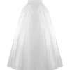 Vestido largo sin tirantes de satén Delphine – Blanco Vestido largo sin tirantes de satén Delphine – Blanco
