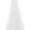 Vestido largo sin tirantes de satén Rosella – Blanco Vestido largo sin tirantes de satén Rosella – Blanco