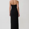Vestido largo sin tirantes Lianne – Negro Vestido largo sin tirantes Lianne – Negro