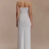Vestido largo sin tirantes Mirren – Blanco