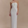 Vestido largo sin tirantes Mirren – Blanco