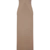 Vestido largo sin tirantes Mirren – Bronce