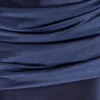 Vestido largo sin tirantes Sarah con lazo en la cintura – Azul marino Vestido largo sin tirantes Sarah con lazo en la cintura – Azul marino