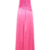 Vestido largo sin tirantes Serena de tafetán – Rosa carmesí Vestido largo sin tirantes Serena de tafetán – Rosa carmesí