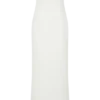 Vestido largo sin tirantes Sloane con perlas – Blanco