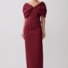 Vestido largo Thelma Bardot – Burdeos Vestido largo Thelma Bardot – Burdeos