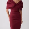 Vestido largo Thelma Bardot – Burdeos Vestido largo Thelma Bardot – Burdeos
