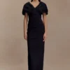 Vestido largo Thelma Bardot – Negro