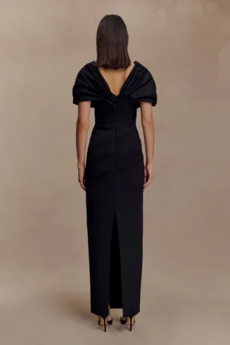 Vestido largo Thelma Bardot – Negro
