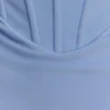 Vestido largo tipo corsé de crepé Luella – Azul aciano Vestido largo tipo corsé de crepé Luella – Azul aciano