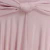 Vestido midi asimétrico y ceñido Zelda – Rosa ballet