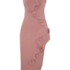 Vestido midi bordado Virginia Suiting – Rosa quemado