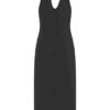 Vestido midi con cuello halter Simona – Negro Vestido midi con cuello halter Simona – Negro