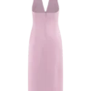 Vestido midi con cuello halter Simona – Rosa palo