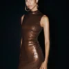 Vestido midi con lentejuelas Veronica – Chocolate Vestido midi con lentejuelas Veronica – Chocolate