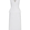 Vestido midi de algodón con cuello halter Yanina – Blanco Vestido midi de algodón con cuello halter Yanina – Blanco