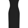 Vestido midi de algodón Lorena – Negro
