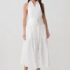 Vestido midi de algodón multiuso Emery – Blanco Vestido midi de algodón multiuso Emery – Blanco