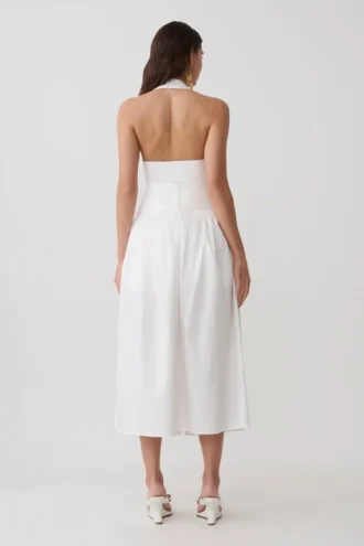 Vestido midi de algodón multiuso Emery – Blanco Vestido midi de algodón multiuso Emery – Blanco