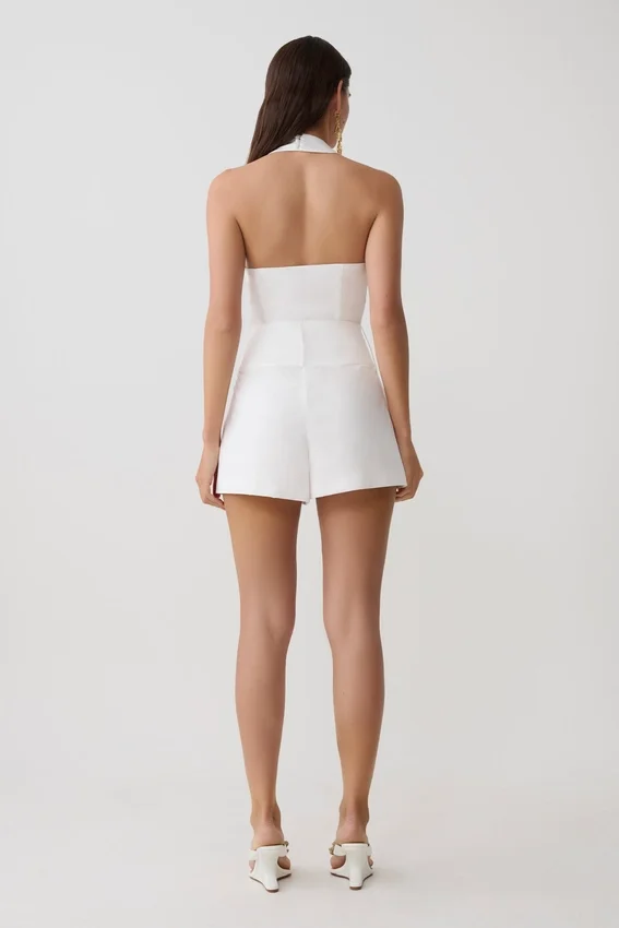 Vestido midi de algodón multiuso Emery – Blanco Vestido midi de algodón multiuso Emery – Blanco