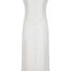 Vestido midi de Denim Reyna – Blanco Vestido midi de Denim Reyna – Blanco