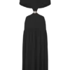Vestido midi de gasa Georgina – Negro