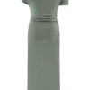 Vestido midi de jersey scuba Kendra con detalles metálicos – Salvia Vestido midi de jersey scuba Kendra con detalles metálicos – Salvia