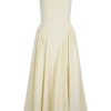 Vestido midi de jersey scuba Sharon – Marfil Vestido midi de jersey scuba Sharon – Marfil