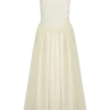 Vestido midi de jersey scuba Sharon – Marfil Vestido midi de jersey scuba Sharon – Marfil