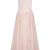 Vestido midi de jersey scuba Sharon – Rosa ballet Vestido midi de jersey scuba Sharon – Rosa ballet