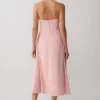 Vestido midi de lino con cuello halter Rosie – Rosa Vestido midi de lino con cuello halter Rosie – Rosa