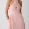 Vestido midi de lino con cuello halter Rosie – Rosa Vestido midi de lino con cuello halter Rosie – Rosa